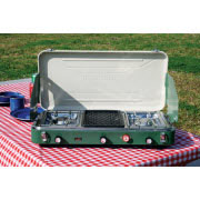 Texsport High Output Dual Burner Piezo Igniter Propane Stove/Gri