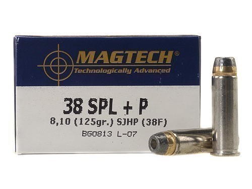 Magtech 38F 38 Special +P 125 Grain SJHP Box of 50
