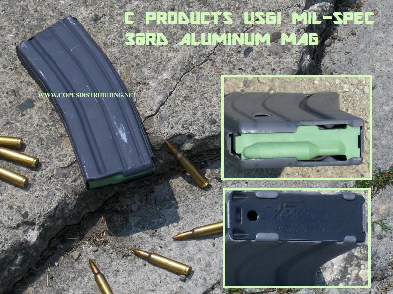 C Products M16/AR15 USGI Mil-Spec aluminum 30rd magazines