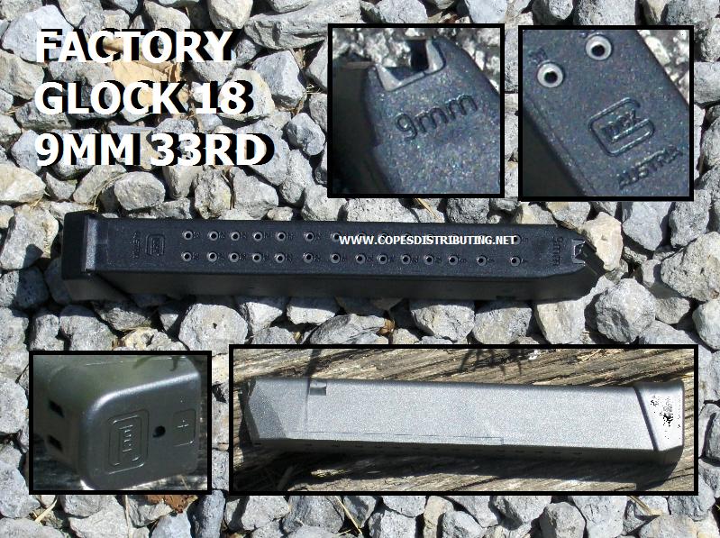 Glock Model 18 9mm 31rd With Plus 2 FML Factory (33rd)