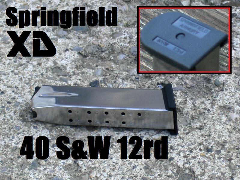 Springfield XD 40S&W Magazine 12rd Factory New Stainless