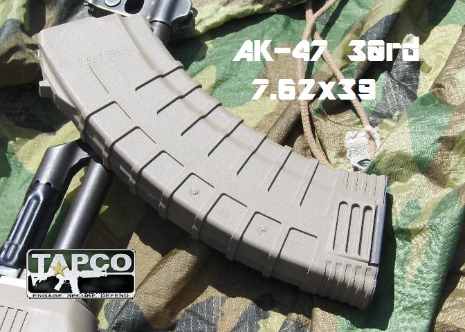TAPCO 30rd AK-47 Magazine (FDE)