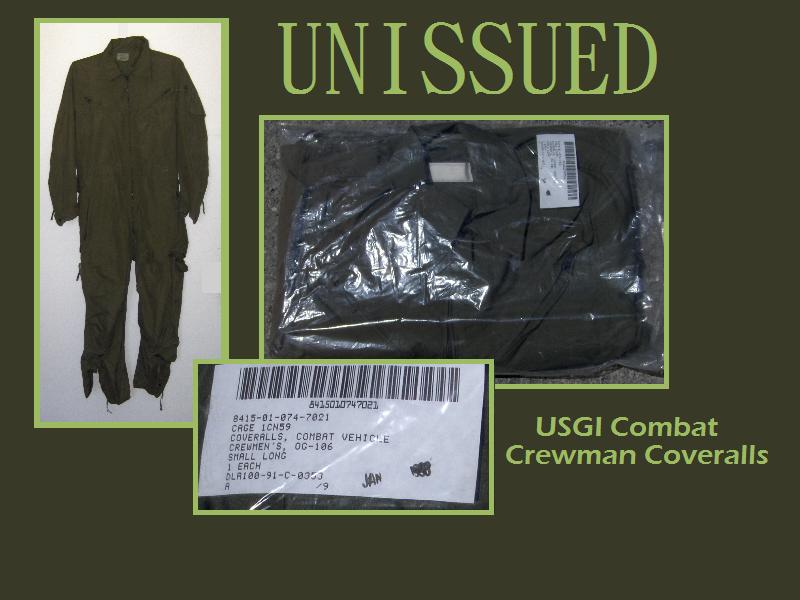 UNISSUED USGI Combat Crewmans Coveralls (Small/Long)