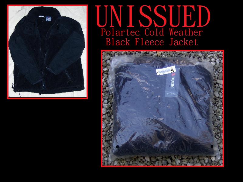 UNISSUED USGI Polartec Cold Weather Black Fleece Jacket MEDIUM