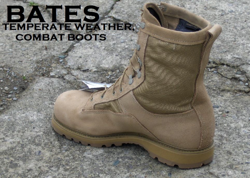 BATES Combat Boots, Temperate Weather,14.5