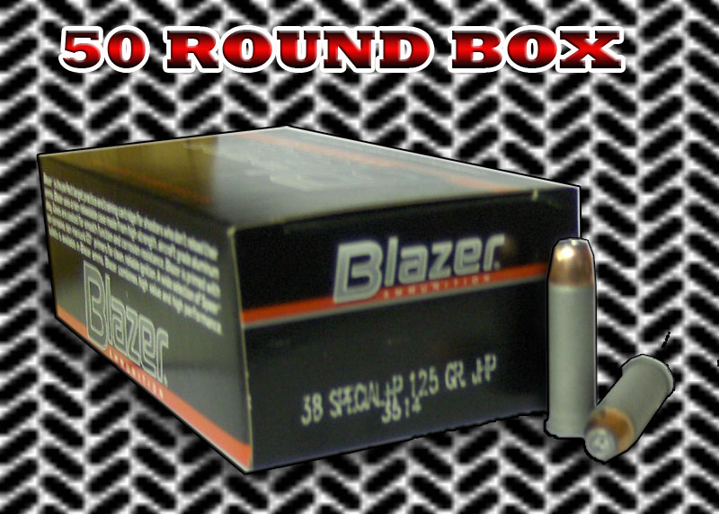 Blazer 38special +P 125gr JHP 50RD BOX