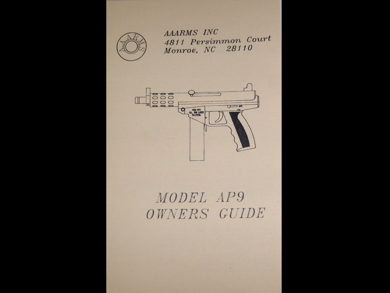 AA ARMS AP9 Owners Manual