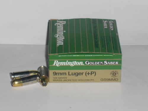 Remington Golden Saber 9mm +P 124gr 25rnd. Box