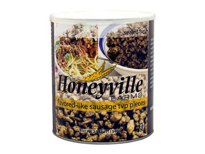 Honeyville Sasuage Flavored TVP (6/2.5lb Can)