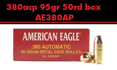 Federal AE380AP 380acp 95gr 50rd box