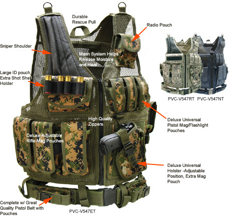 Deluxe Tactical Vest ACU Pattern