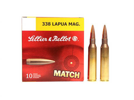 Sellier & Bellot Match 338 Lapua 250Gr BTHP 10rd Box