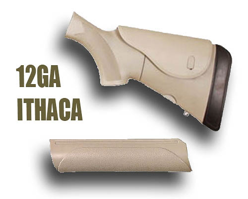 ATI Akita Adjustable Stock & Forend 12 GA Ithaca (Tan)