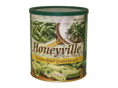 Honeyville Freeze Dried Green Beans Can (1-36 Serving Can)