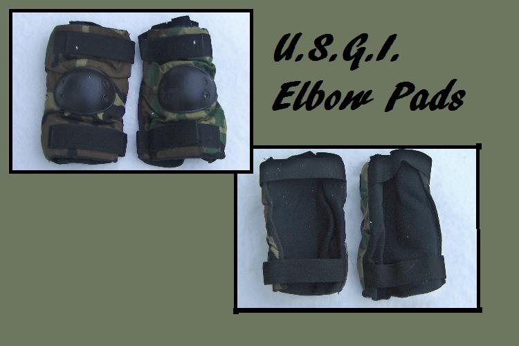 BLOW OUT UNISSUED USGI LARGE Elbow Pads 1 Pair (Woodland Camo)