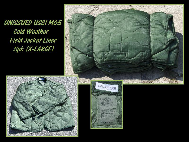 BLOW OUT NEW USGI M65 Cold Weather Field Jacket Liner 5pk (XL)