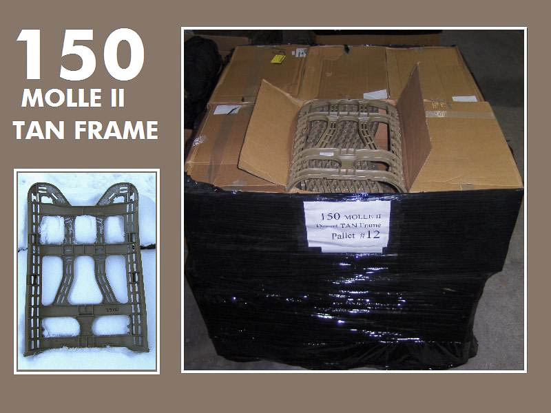 150 MOLLE II Tan GEN IV Frame (PALLET)