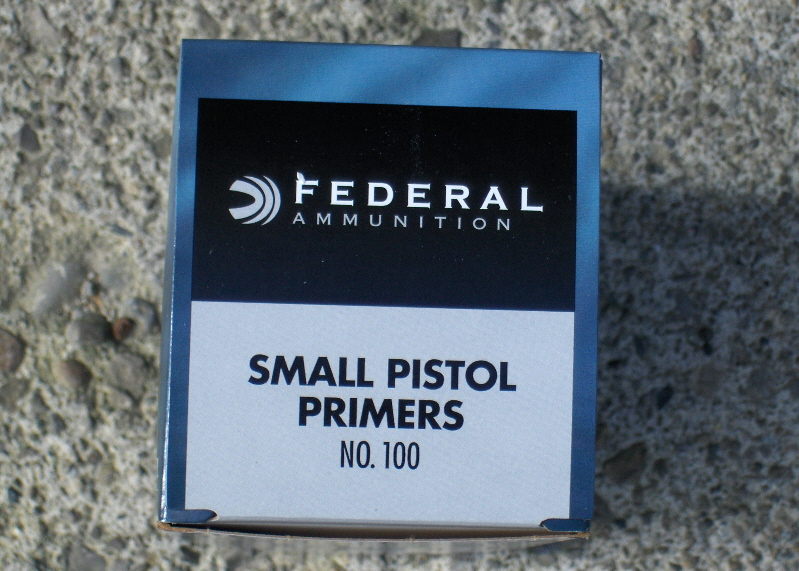 Federal #100  Small Pistol Primers Box of 1000