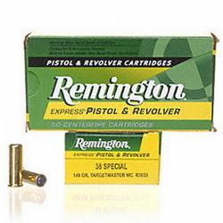 Remington 38 Special, 148 Grain, Target Master Wad Cutter 50rnd.
