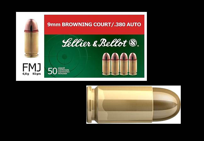 SELLIER & BELLOT .380 AUTO 92gr 50rd box