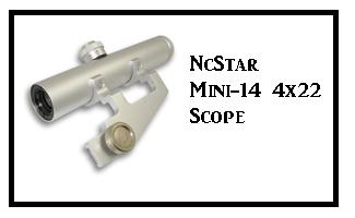 NcStar Ruger Mini-14 4x22 Scope Silver