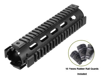 UTG AR15 Quad Rail Mid Length