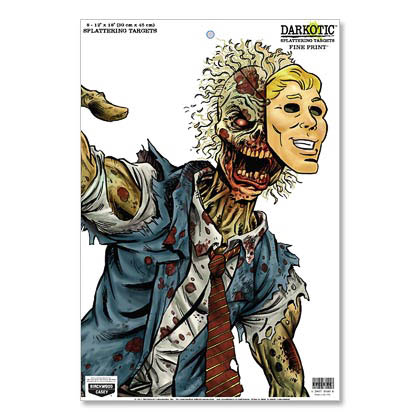 Darkotic� 12 x 18 "Fine Print" Splattering Target (8 PACK)