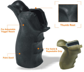 UTG AR-15 Ergo Pistol Grip RB-PGRP269B